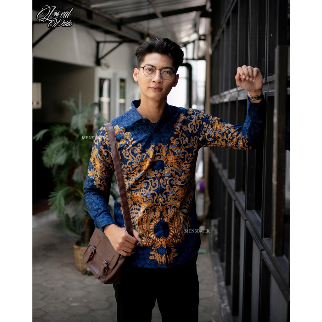 MENSBATIK - Samagrata - batik pria - kemeja batik - batik pria lengan panjang - batik pria modern - 