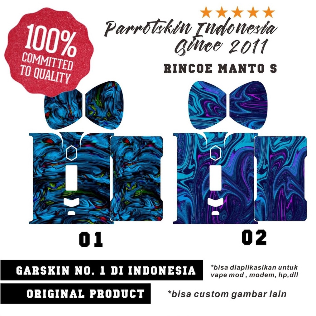 

BURUAN ORDER GAN Garskin Skin sticker Manto S abstrak Edition sticker warp BISA CUSTOM