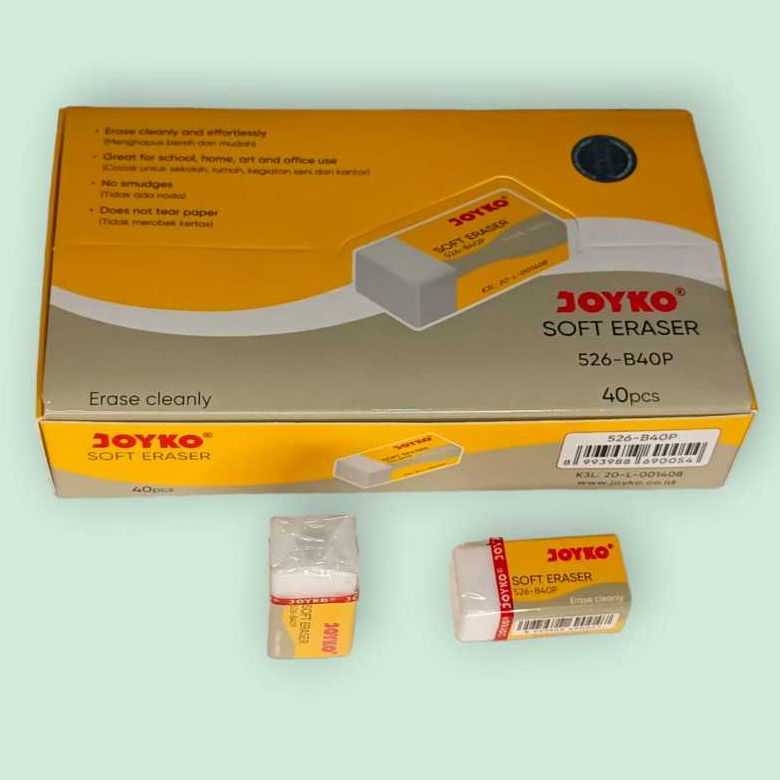 Eraser / Penghapus Pensil Joyko 526-B40P (1 pack)