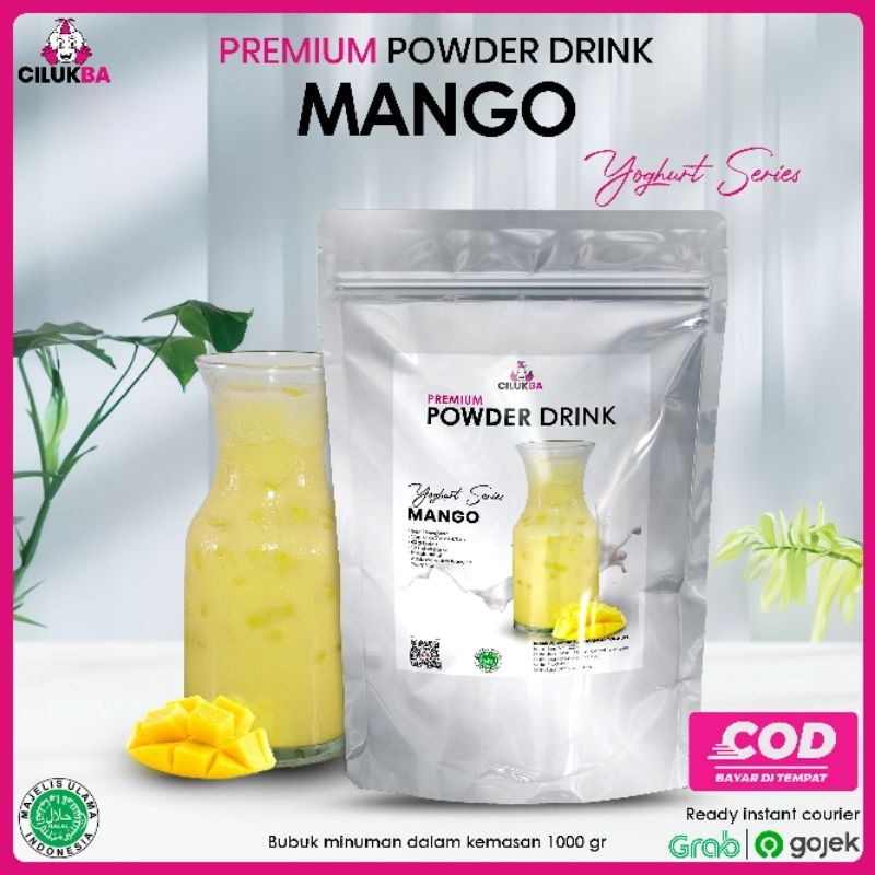 

Cilukba Bubuk Minuman Premium Rasa Mango Yoghurt 1 kg / Premium Powder Drink