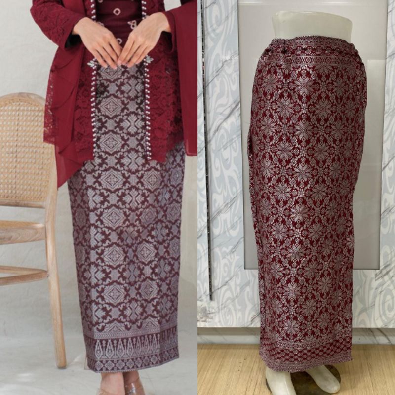 ROK SONGKET SPAN / ROK SPAN MOTIF SONGKET / ROK SPAN JADI / ROK KEBAYA / ROK SONGKET PALEMBANG