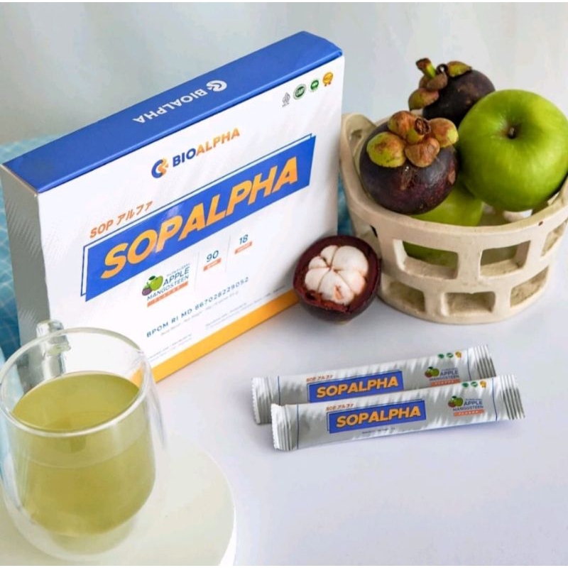 Bio Alpha - Suplemen SOPALPHA - Atasi Kolesterol - Atasi Diabetes - Atasi Gula Darah Tinggi