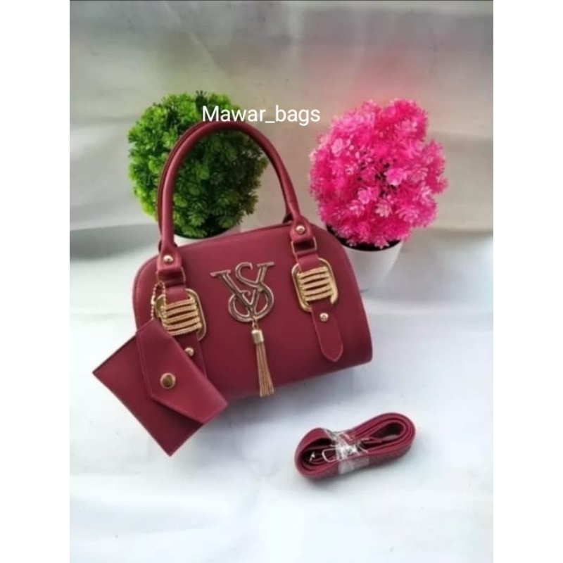 TAS SELEMPANG WANITA DAN BAHU JINJING TAS PESTA TAS KONDANGAN TAS DUA TALI FREE GANTUNGAN DOMPET MIN