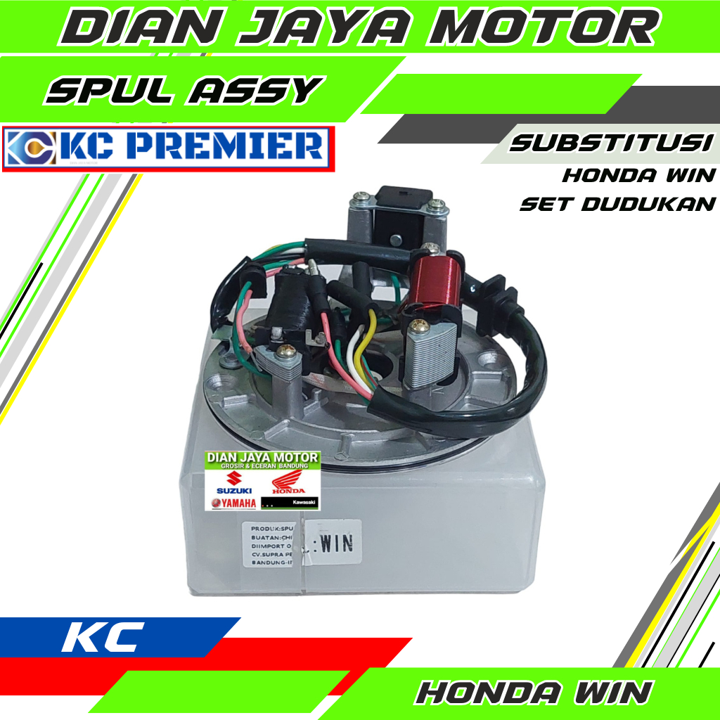 Sepul Spool Spoll Spul WIN 100 KC Premier Stator assy Honda WIN DJM Dian jaya  motor