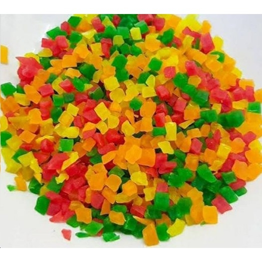 

Cap Delima Merah Sukade Halal 250 gram Bahan Baking Dekorasi Baking Kue Cake Food Mix Decoration Campuran Makanan Isian Topping Roti Bread Filling