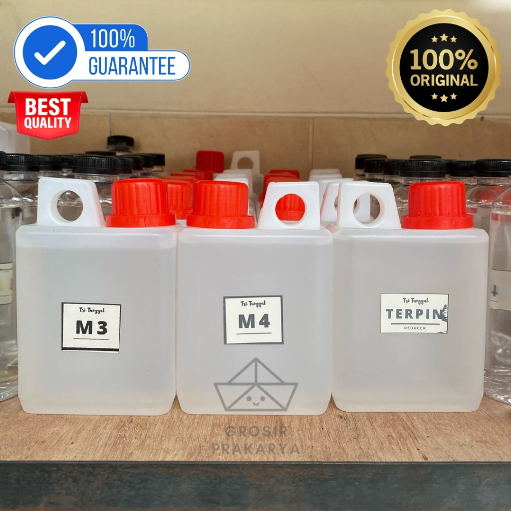 Reduser M3 / M4 / Terpin / M1 Sablon 500ml GROSIR PRAKARYA MALANG Thinner Tiner Reducer Thiner Penge