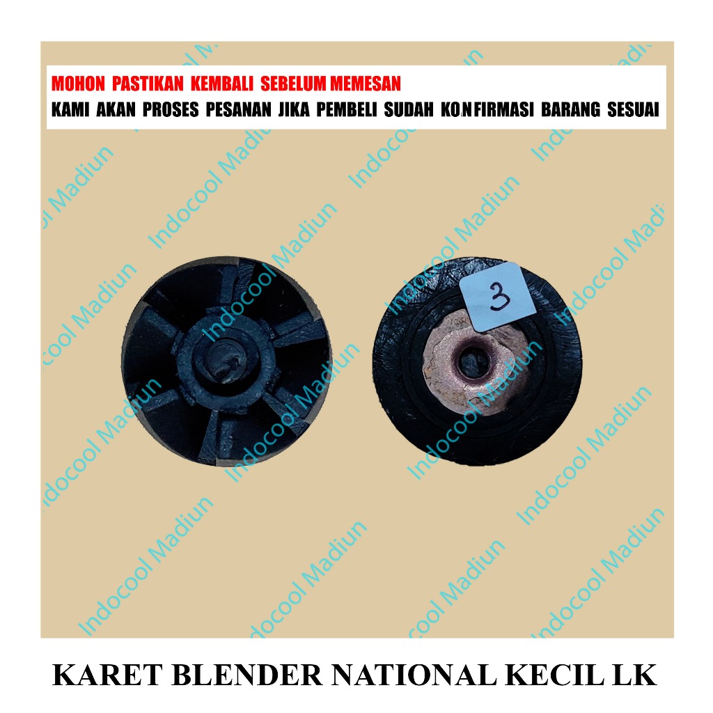 KB03 KARET BLENDER / GIGI KARET BLENDER / KARET BLENDER NATIONAL KECIL LK