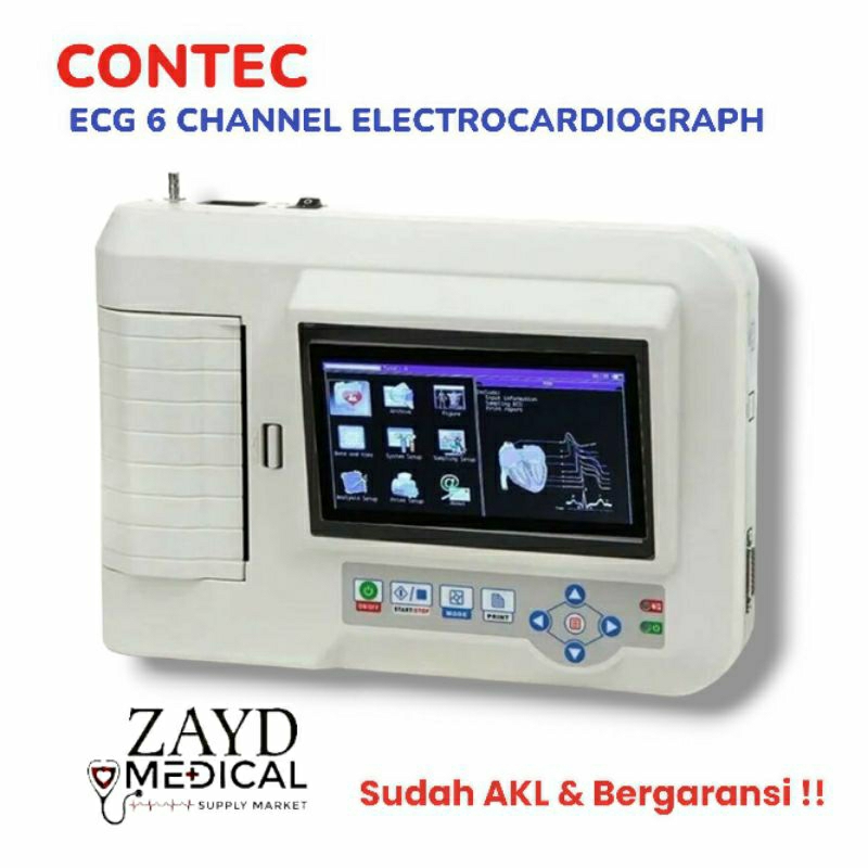 ECG CONTEC 600G ELECTRO CARDIOGRAPH/ EKG 6 CHANNEL CONTEC