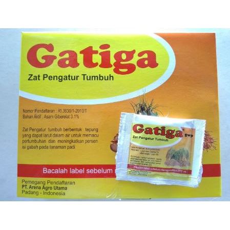 ZPT GA3 Gatiga. Gibberelic Acid 5% kemasan 2gr. zat pengatur tumbuh & pembesar buah/umbi