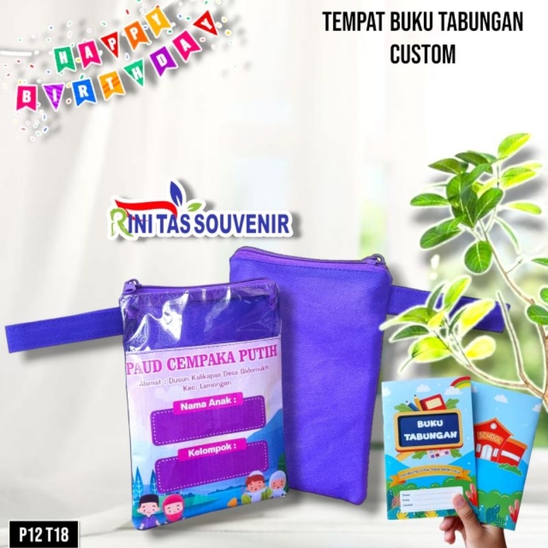 Dompet Buku Tabungan Anak - Buku Tabungan - Dompet Anak - Souvenir Ulang Tahun Murah - Souvenir Ulta