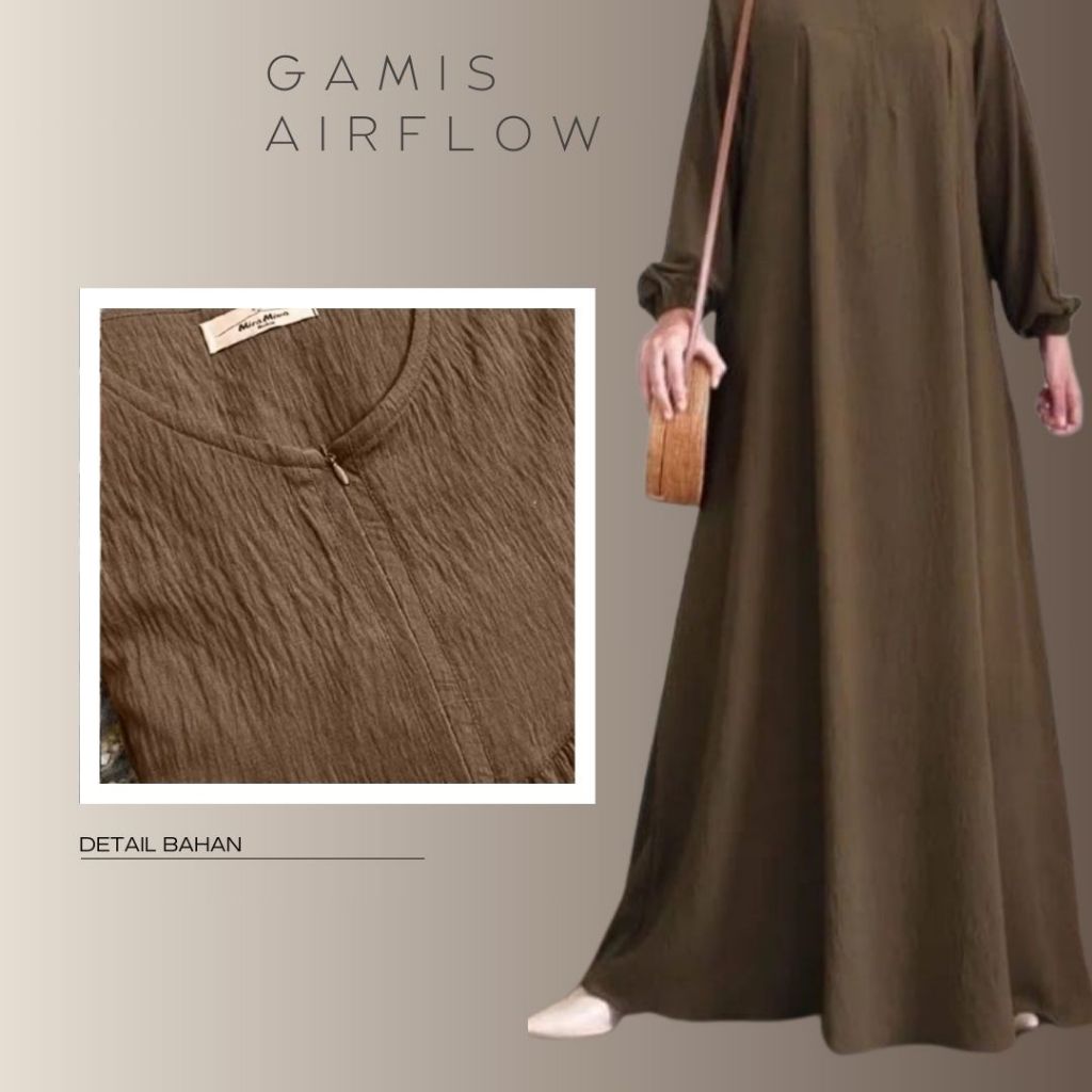 Collection Gamis Daily - Gamis Crinkle Premium - Busui Friendly
