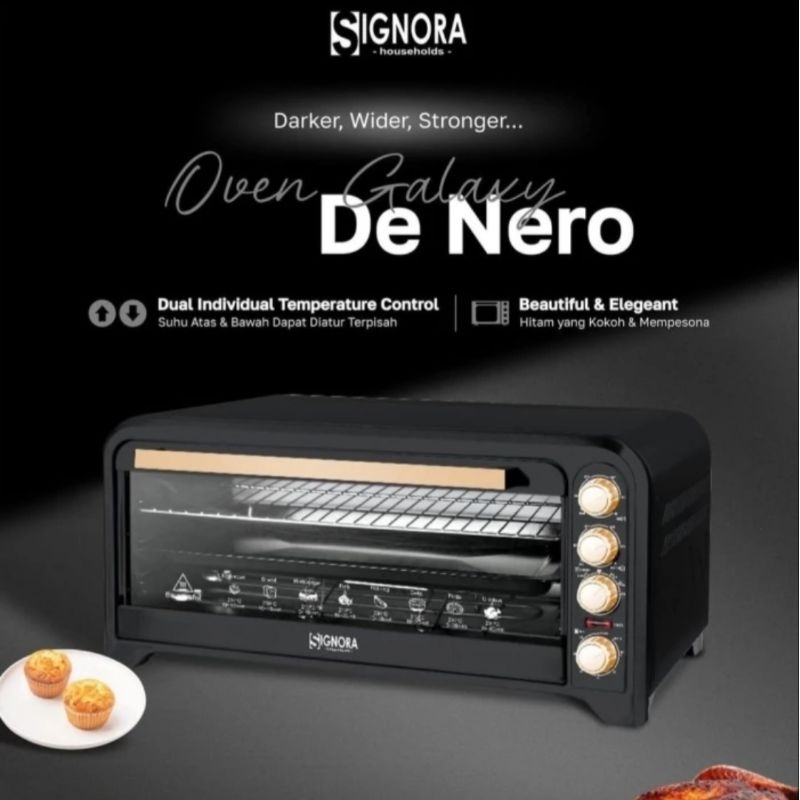 Oven Signora Galaxy De Nero 75 liter