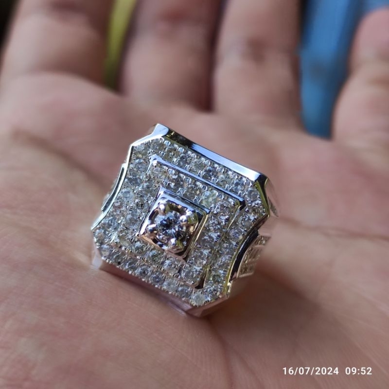 cincin pria berlian mewah