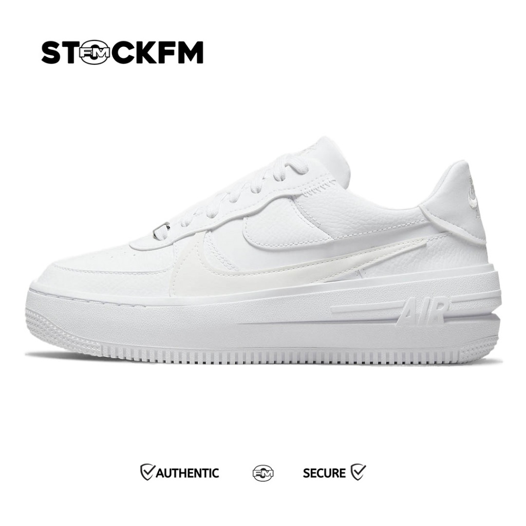 Nike Air Force 1 Platform PLT.AF.ORM Triple White 100% Original