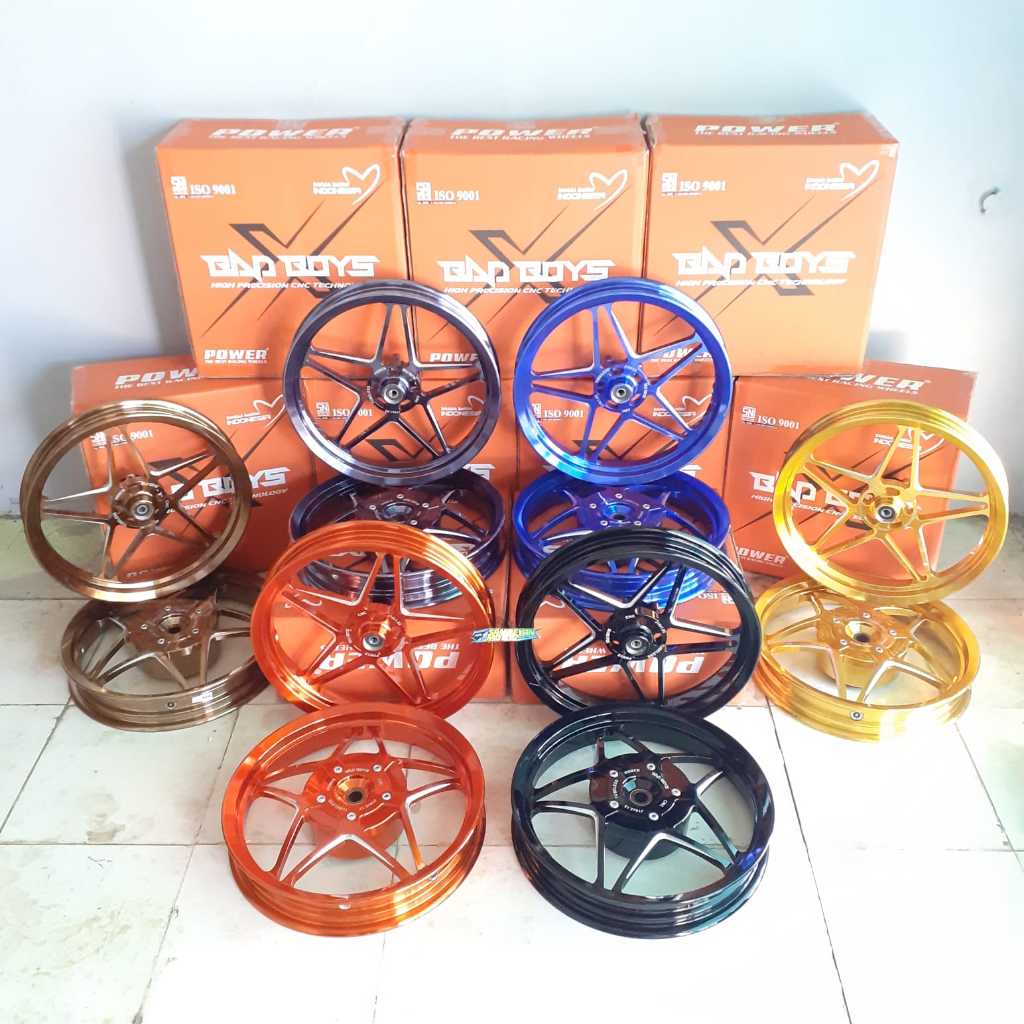 Promo Harga Murah Velg Set Variasi Power Bad Boy Bintang Model V Speed V2 Ukuran 14 X 185 / 215 Vari