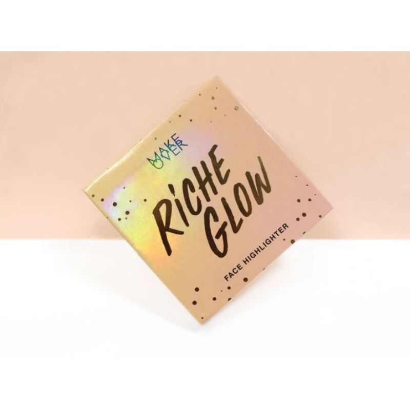 makeover riche glow face highlighter / make over highlighter