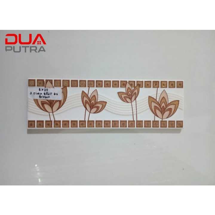 LIST KERAMIK 8 x 25 60 BROWN/ LIST KERAMIK DINDING