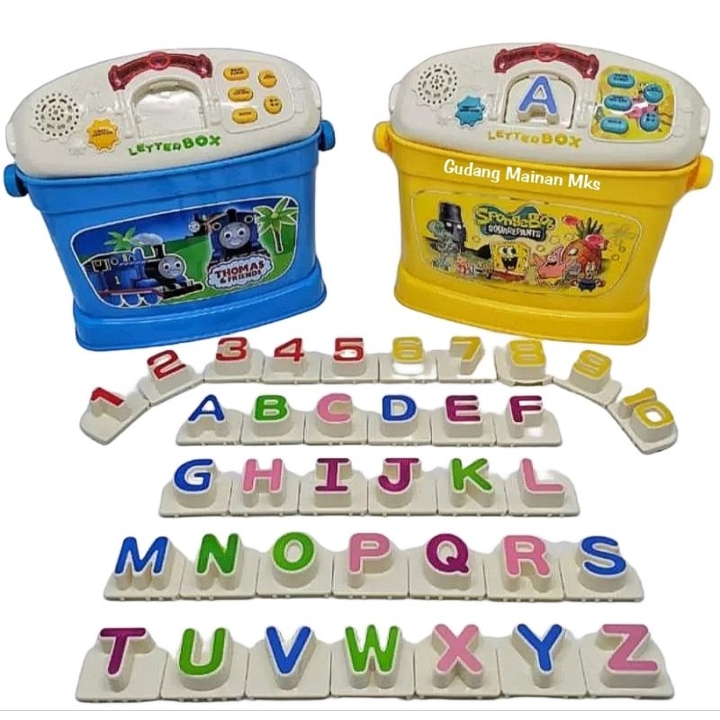 Mainan Letter Box Edukasi 1002 / Mainan Huruf Abjad / Letter Box Computer