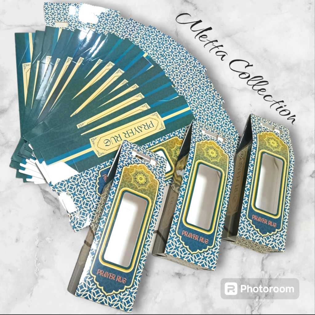 

Kemasan Box Dus Karton Balok Panjang Laminating Glossy Untuk Sajadah Ukuran Medium