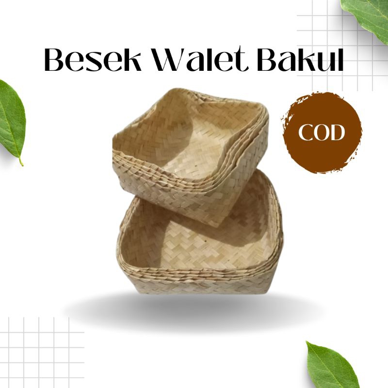 Besek Walet / Besek Bakul / Besek Bambu 20x20