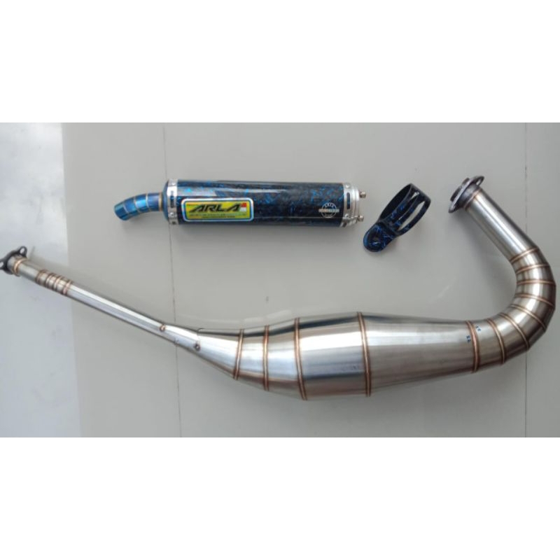 knalpot NINJA R/RR/SS,setep setandar SETENLIS,selencer carbon KEVLAR forged biru,original ARLA racin