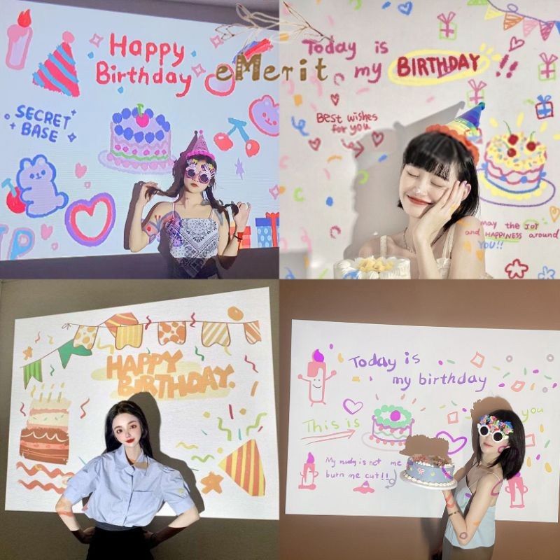 MINI BIRTHDAY PROJECTOR/ HAPPY BIRTHDAY PROJECTOR/ PROYEKTOR MINI PHOTOSHOOT/ PROYEKTOR MINI ULANG T