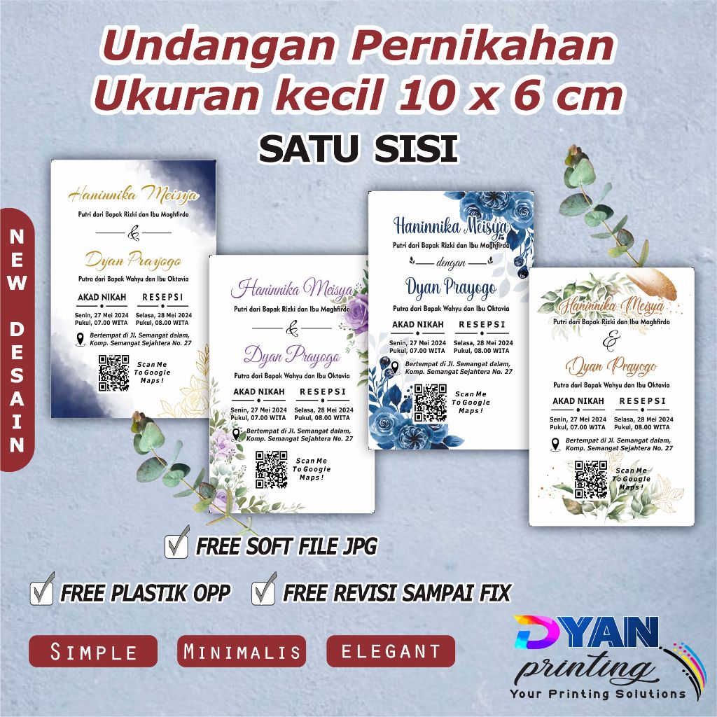 UNDANGAN PERNIKAHAN KECIL MINI / UNDANGAN KOPI / UNDANGAN SABUN / KARTU PUNJUNGAN / UNDANGAN BESEK