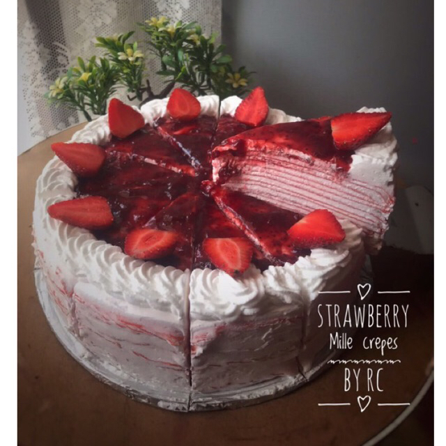 

Strawberry Mille Crepes
