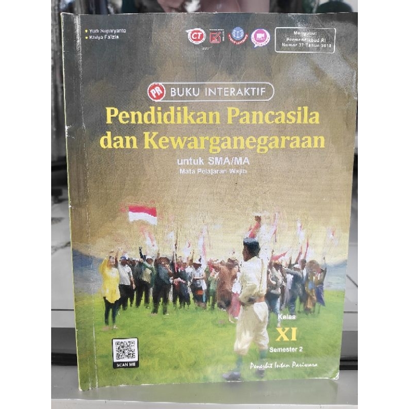 Buku second Intan Pariwara PPKN Kelas 11 semester 2