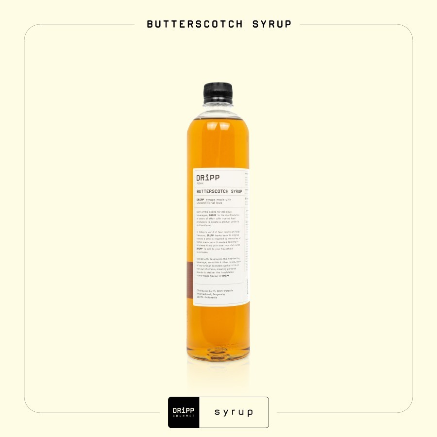 

Dripp Syrup Butterscotch 760 ML - Rasa Butterscotch 760 ML