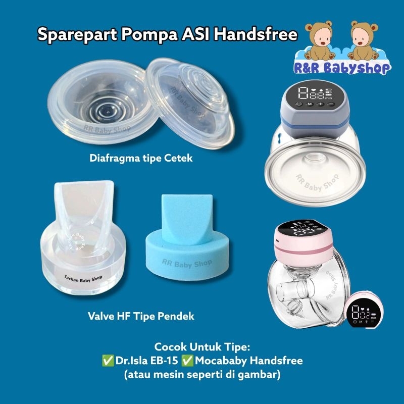 Sparepart Pompa ASI Handsfree Wearable / Diafragma pompa asi Dr.Isla EB-15 / Valve Dr Isla EB-15 / D