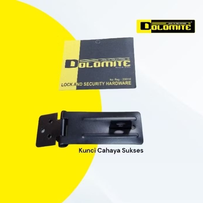 overpal grendel gembok tambahan kunci pintu rumah/slot pintu pagar hitam