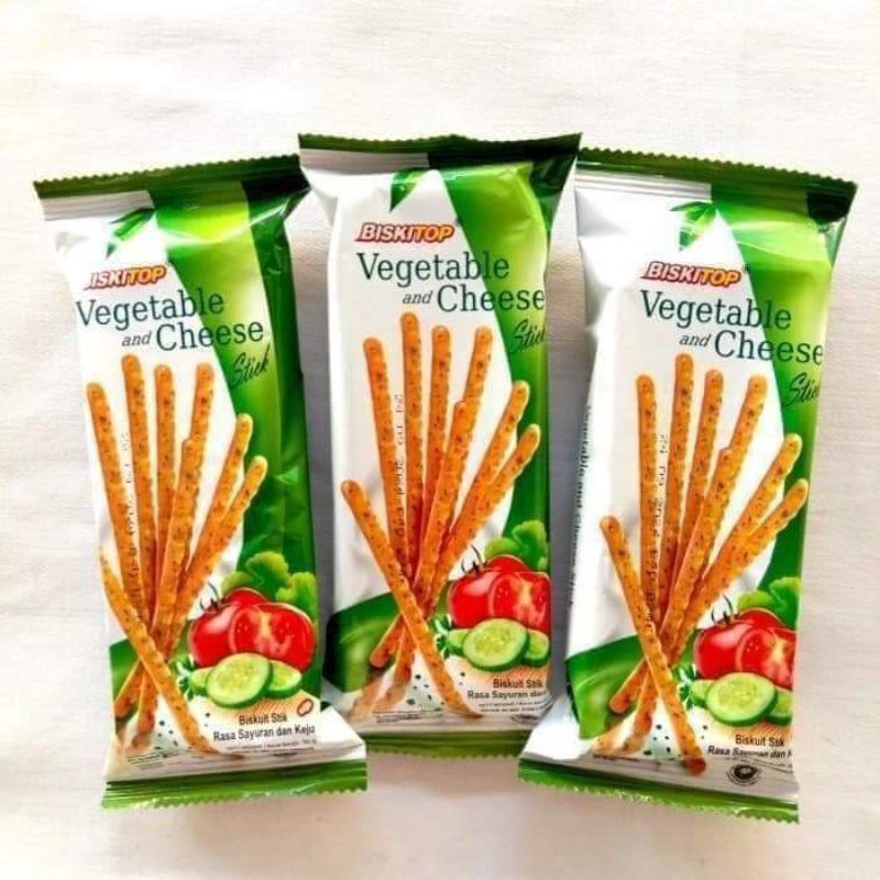 

BISKITOP VEGETABLE & CHEESE STIK 50GR