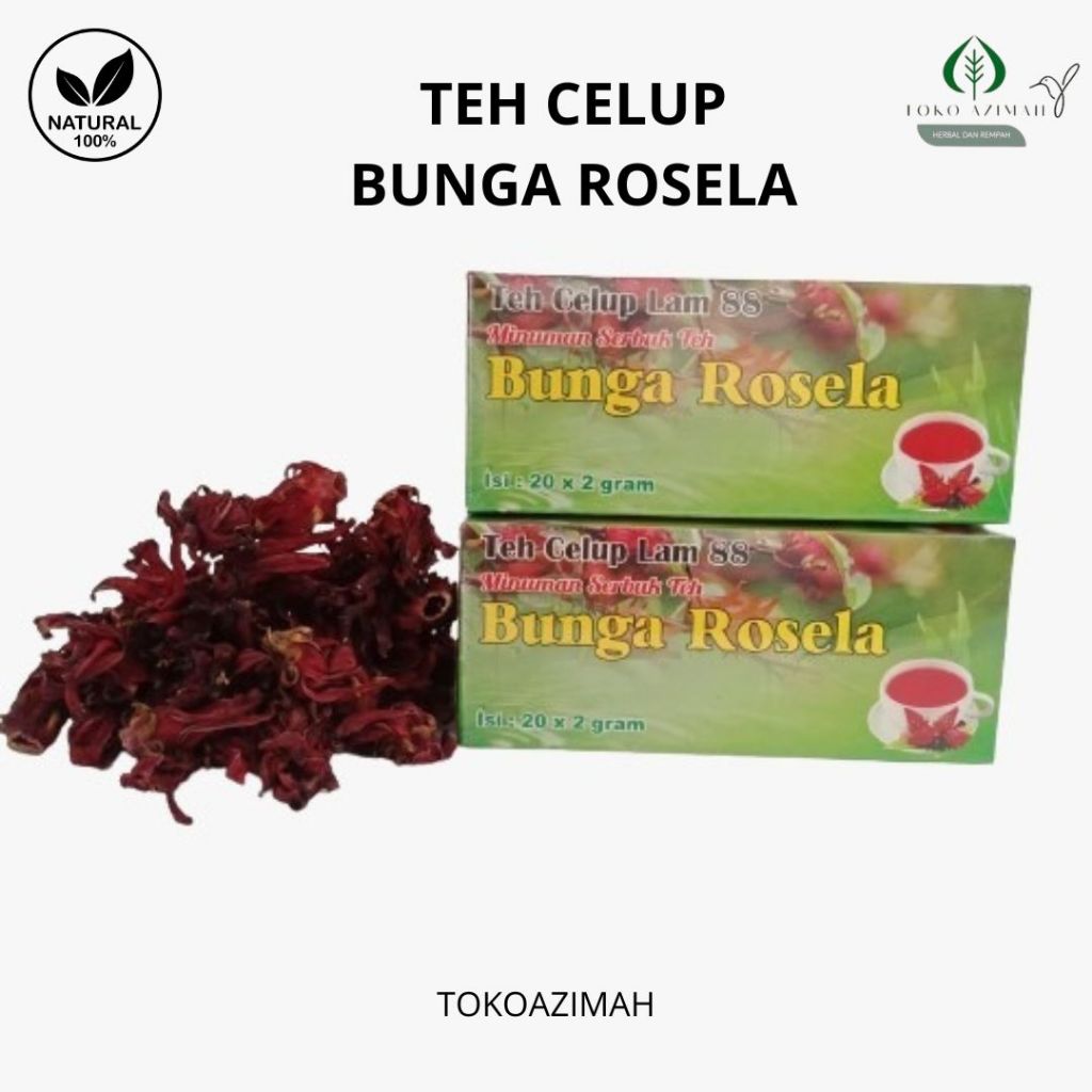 

TEH CELUP BUNGA ROSELLA HERBAL ANTI AGING, DETOX, KAYA VIT C