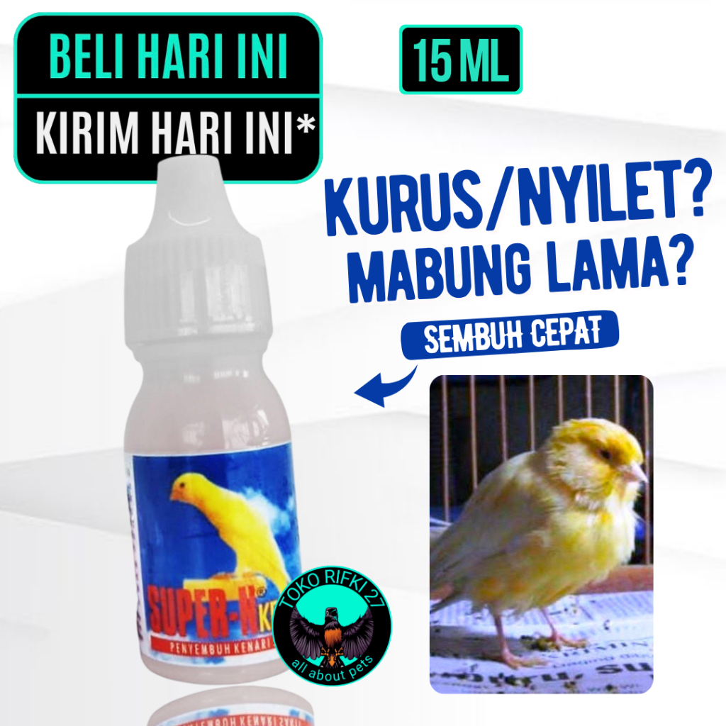 ￼Obat Burung Super-N Super N Kenari Super Kicau Obat Burung Kenari Snot Berak Kapur Kurus Nyilet Men