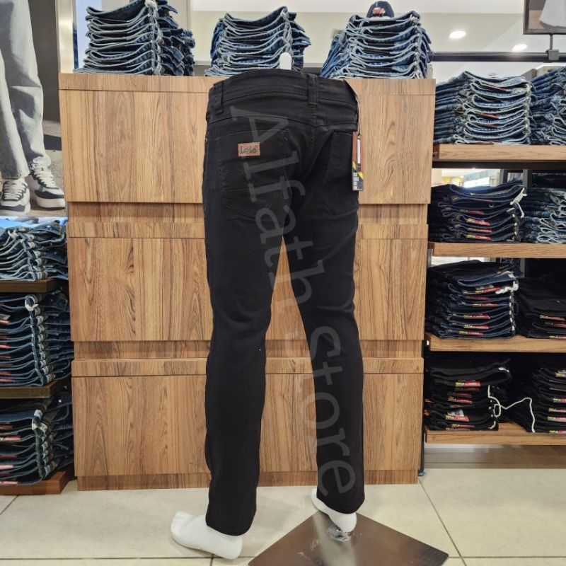 CELANA PANJANG JEANS LOIS ORIGINAL HITAM SLIMFIT STRETCH SLS069