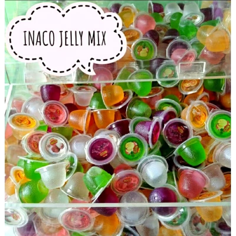 

INACO Mini Fruit Jelly Juice Kiloan 250 / 500 gr / 1 kg - Jeli Agar Buah Mix / Campur