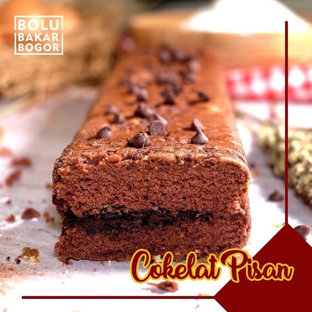 

Bolu Bakar Bogor - Bolu Bakar rasa Cokelat Pisaan - Bolu Arisan - Oleh Oleh Bogor