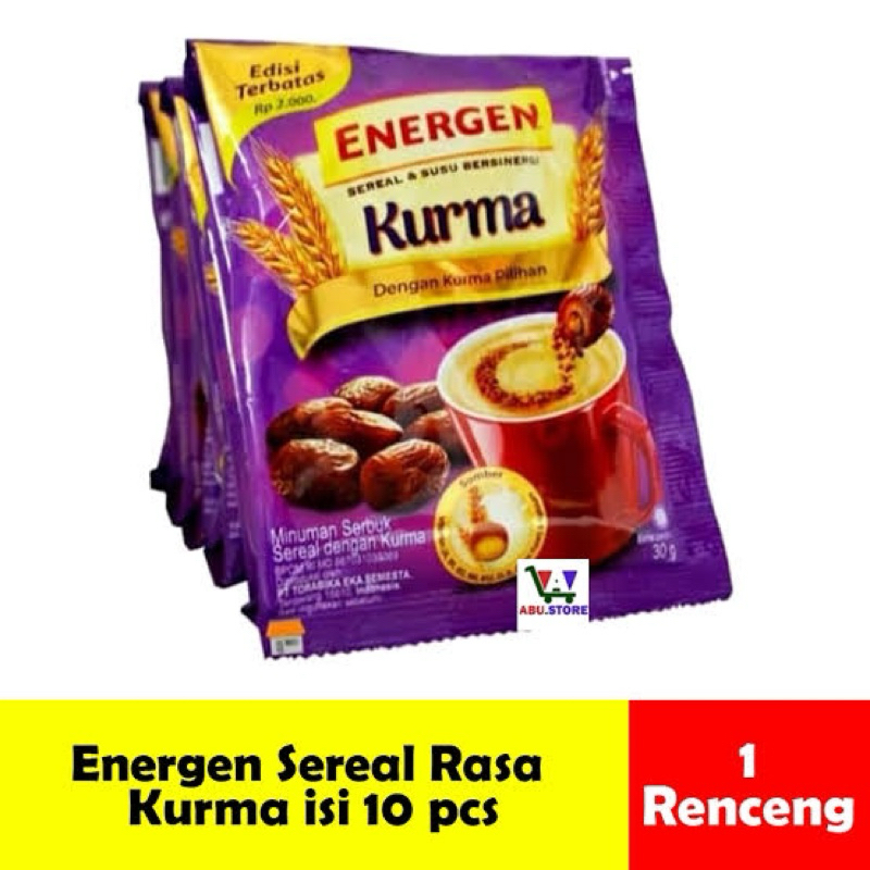 

ENERGEN KURMA SACHET / 10 PCS - ENERGEN KURMA SASET