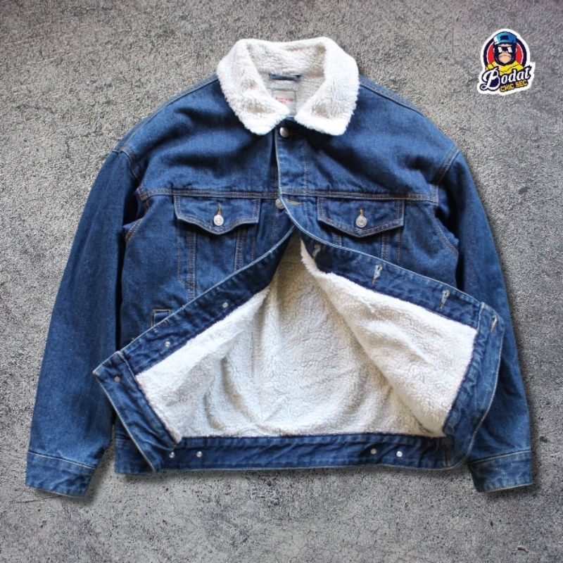 8 Second Sherpa Trucker Denim/Jeans Jacket