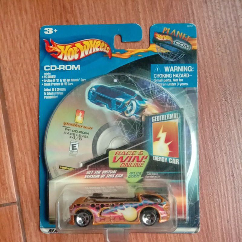 hotwheels deora gold geothermal energy car  bonus cd rom special edition rilisan lawas tahun 2001