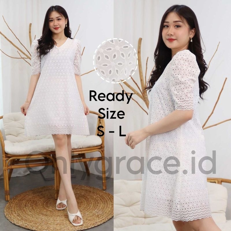 Dress Katun Bolong Bangkok Premium Lengan Pendek