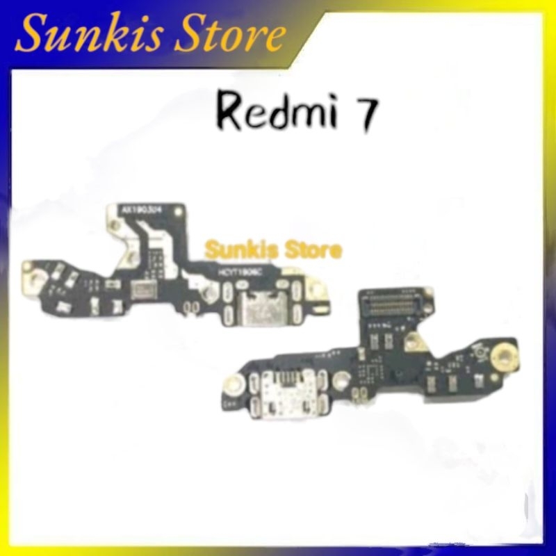 Konektor Charger Xiaomi Redmi 7 IC Papan Cas + Mic Board Charger