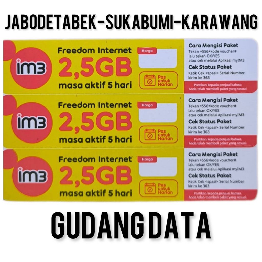 Voucher Indosat 2.5GB 5Hari
