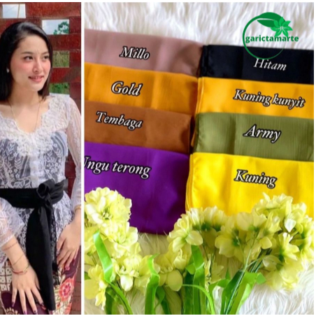 Selendang Bali / selendang sifon/ Sampur Polos / Selendang Bali Sampur Kain Tari Senteng Warna Warni