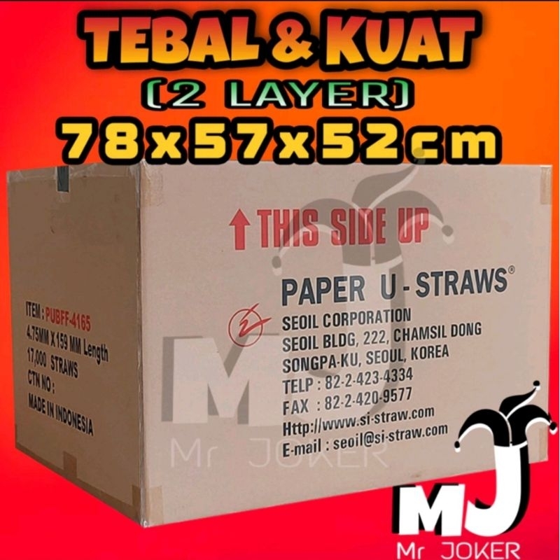 

paking kardus sedang. untuk tambahan paking