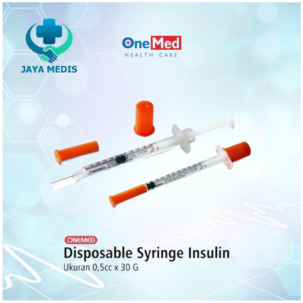 Spuit insulin Onemed 0,5cc spuit 0,5 mL per pcs