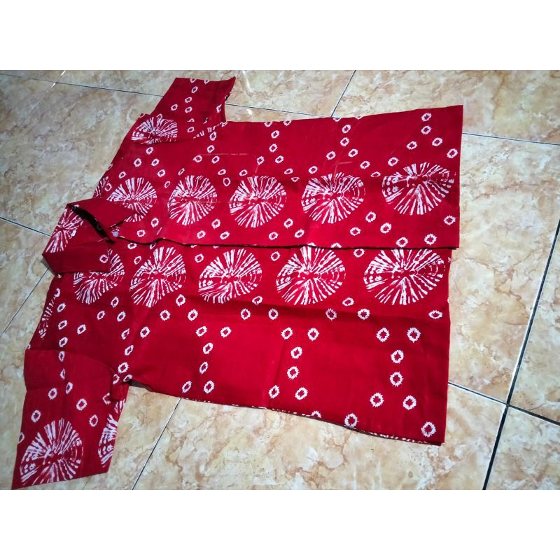 kemeja batik pria jumputan