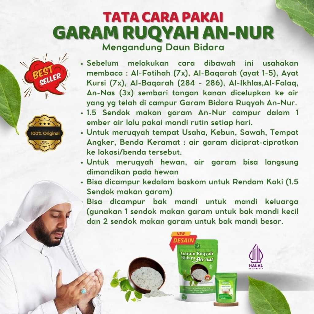 

GARAM RUQYAH BIDARA AN NUR PENANGKAL SIHIR KEBANGKREUTAN VARIASI 500GR