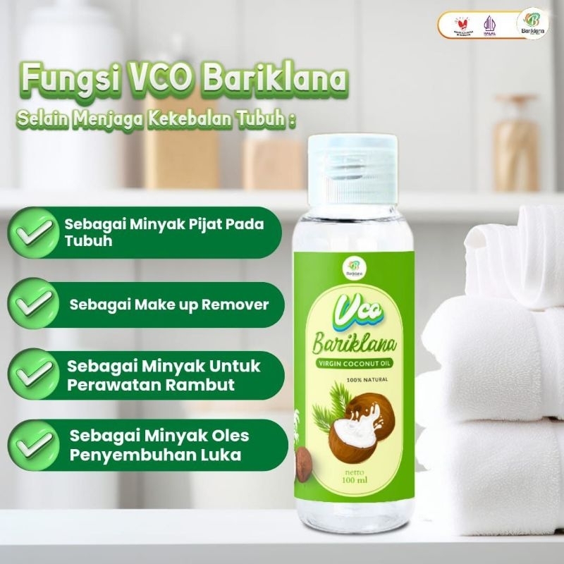 

VCO Virgin coconut oil 100ml | Minyak kelapa murni 100%